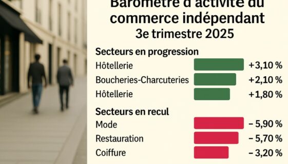 Chiffre du commerce au 3e trimestre 2025