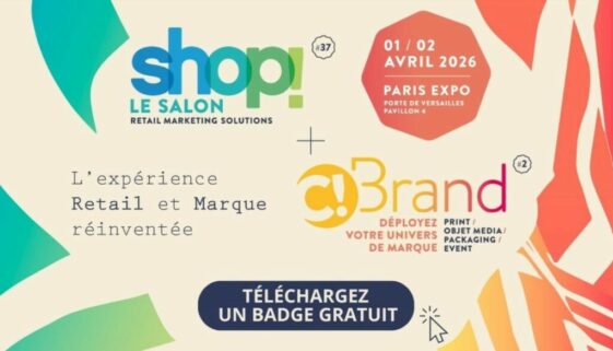 Badge gratuit SHOP! Le Salon et C!Brand