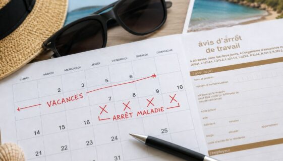 arrêt maladie vacances